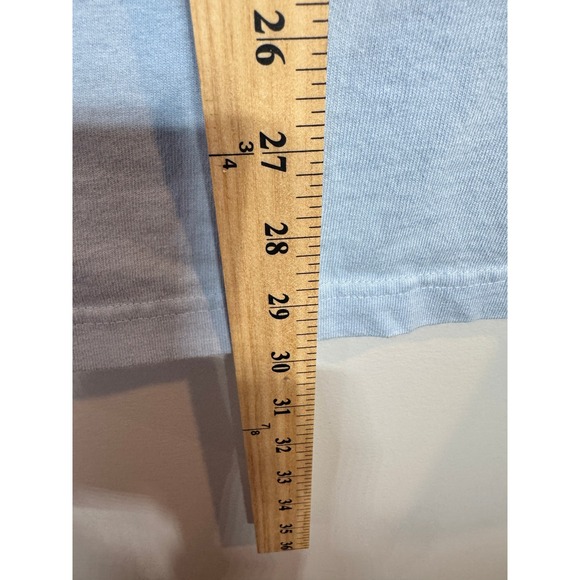 Carhartt Relaxed Fit Logo T Shirt Light Blue Mens Large Cotton Outdoor Basic Tee - Picture 2 of 9